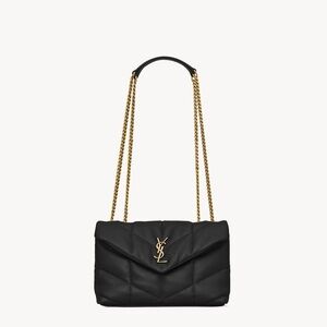 YSL Black Quilted Shoulder Bag